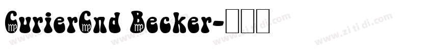 CurierCnd Becker字体转换